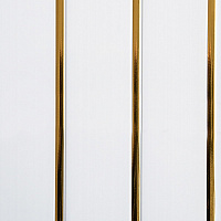 Панель ПВХ (пластиковая) лакированная Dekostar Люкс Трехсекционная - Золото 3000*240*8