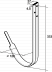 Кронштейн (держатель) водосточного желоба Grand Line Стандарт 120/87 металлический, бордо фото № 2