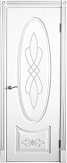 Межкомнатная дверь шпон натуральный Юркас Премиум Венеция-1, Эмаль серебро
