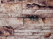 Декоративный искусственный камень Polinka Сланец Карпатский  гипсовый 1402Г, бежевый градиент