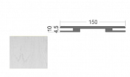 Доборная планка телескопическая Colorit Белая эмаль 150, нестандарт, 10*150*2450 мм