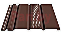 Софит виниловый Docke Standart Шоколад, с частичной перфорацией фото № 1