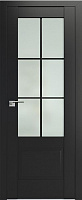 Межкомнатная дверь царговая ProfilDoors серия U Классика 103U, Черный матовый Мателюкс матовый
