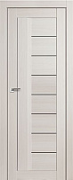 Межкомнатная дверь царговая ProfilDoors серия X Модерн 17X, Эшвайт мелинга Триплекс черный