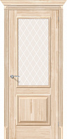 Межкомнатная дверь массив сосны el Porta Classico S Классико-13 White Crystal (VG, без отделки)