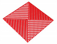 Газонная решетка ПВХ Альта-Профиль с дополнительным обрамлением 0.4*0.4м, красный