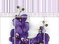 Панель ПВХ (пластиковая) с фотопечатью Vox Digital print Орхидея виолла деко 2700*250*8