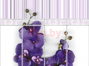 Панель ПВХ (пластиковая) с фотопечатью Vox Digital print Орхидея виолла деко 2700*250*8 фото № 1