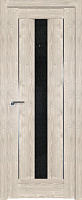 Межкомнатная дверь царговая экошпон ProfilDoors серия XN Модерн 2.48XN, Каштан светлый Мателюкс дожль черный (молдинг алюминий)