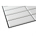 Панель ПВХ (пластиковая) листовая АртДекАрт Плитка Белая черный шов 955*480*3.2 фото № 2