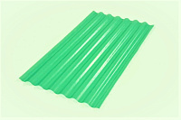 Поликарбонат профилированный Юг-Ойл-Пласт Зеленый 2000*1050*0,9 мм (волна)
