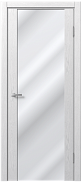 Межкомнатная дверь царговая экошпон МДФ Техно Профиль Dominika 200 Дуб Аляска белый (триплекс зеркало)