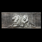 Барельеф Royal Legend f04-000 Львы, в цвет камня