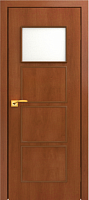 Межкомнатная дверь МДФ ламинированная Юни Стандарт С-23, Итальянский орех
