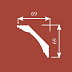 Плинтус потолочный из полистирола Cosca Decor Экополимер KX014 фото № 2