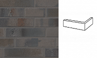Клинкерная плитка для фасада Stroeher Brickwerk угловая 652 Moorbraun 50x71x240
