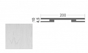 Доборная планка телескопическая Colorit Белая эмаль 200, 10*200*2100 мм