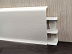 Плинтус напольный пластиковый (ПВХ) Ideal Деконика Белый 001 70мм фото № 1