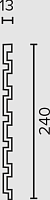 Декоративная реечная панель из дюрополимера Decor-Dizayn DD916-69SH 3000*240*13 мм