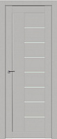 Межкомнатная дверь царговая ProfilDoors серия U Модерн 17U, Манхэттен Мателюкс матовый (молдинг алюминий)