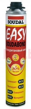 Клей-пена монтажная Soudal Soudabond Easy 750 мл (под пистолет) фото № 1