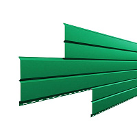 Сайдинг наружный металлический МеталлПрофиль Lбрус Зеленая мята 2м (ПЭ, 0,45мм, глянец.)