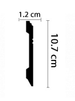 Плинтус напольный из дюрополимера Декомастер D105 (107*12*2000мм)