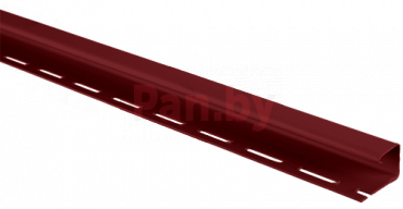 J-профиль для сайдинга Альта-Профиль Т-15, Красный 3м фото № 1