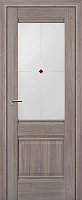 Межкомнатная дверь царговая экошпон ProfilDoors серия X Классика 2X, Орех Пекан Мателюкс матовый узор (коричневый фьюзинг)