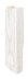 Декоративная интерьерная рейка из МДФ Albico Wondermax Дуб белый 2800*40*22 фото № 1