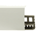 Плинтус напольный пластиковый (ПВХ) LinePlast LS001 Белый с тиснением 2200*85*22 мм фото № 1