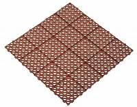 Газонная решетка ПВХ Альта-Профиль универсальная 0.333*0.333м, коричневый