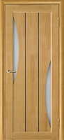 Межкомнатная дверь массив сосны Vilario (Стройдетали) Вега-4 ДЧ, Светлый орех