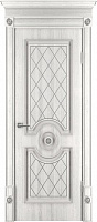 Межкомнатная дверь МДФ шпонированная Юркас Премиум Флоренция 3 ДГ - Эмаль серебро