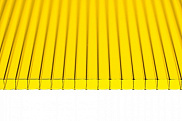 Поликарбонат сотовый TitanPlast Желтый 6 мм, 1.05 кг/м2
