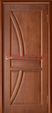 Межкомнатная дверь массив сосны Vilario (Стройдетали) Моне ДГ, Махагон (900х2000)