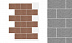 Гибкая фасадная панель АМК Блок однотонный 201 фото № 1
