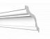 Плинтус потолочный из дюрополимера Decor-Dizayn Белая Лепнина Карниз DD 44 фото № 1
