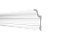 Плинтус потолочный из дюрополимера Decor-Dizayn Белая Лепнина Карниз DD 501 фото № 1