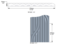 Декоративная 3д панель из полиуретана Orac Decor W213 Hill Trace 2000*250*16