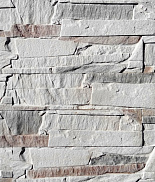 Декоративный искусственный камень Polinka Сланец Византийский гипсовый угловой составной У0901, слоновая кость
