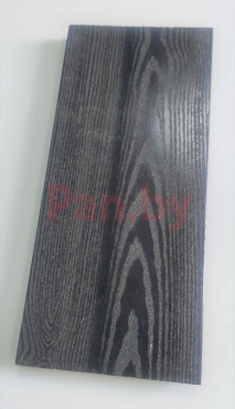 Террасная доска (декинг) из ДПК Терропласт на основе ПВХ, 165х3000мм Черная, брашированная фото № 3