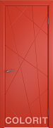 Межкомнатная дверь эмаль Colorit K5 Красная Эмаль