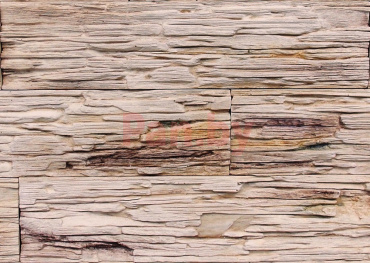 Декоративный искусственный камень Polinka Сланец Саянский гипсовый угловой составной У0102Г, бежевый градиент фото № 1