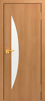 Межкомнатная дверь МДФ ламинированная Юни Стандарт С-6, Миланский орех