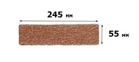 Гибкая фасадная панель АМК Клинкер однотонный 502