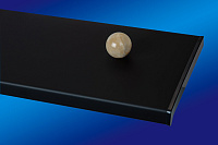 Подоконник ПВХ Moeller LD-S 30  черный ультрамат 350мм (clean-touch)