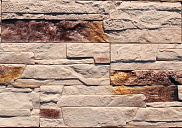 Декоративный искусственный камень Polinka Сланец Рифейский гипсовый угловой составной У0202Г, бежевый градиент