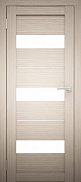 Межкомнатная дверь экошпон Юни Амати 12, Дуб беленый (белое стекло)