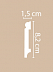 Плинтус напольный из полистирола Декомастер A023 (82*15*2000мм) фото № 2